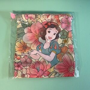 Disney Princess Snow White Draw String Bag with Floral Print, Girl Makeup Bag